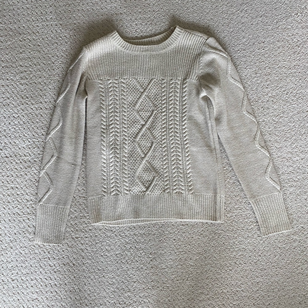 cable knit sweater
